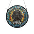 Cocker Spaniel Black Memorial Stained Glass Effect Suncatcher